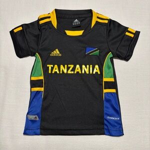 Kids Adidas Tanzania National Team Soccer Jersey | Black | Size 2T